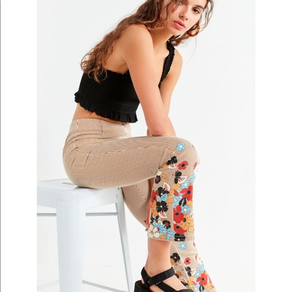 Urban Outfitters Pants - Floral Flare Pants